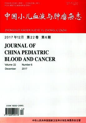 《中国小儿血液与肿瘤》封面